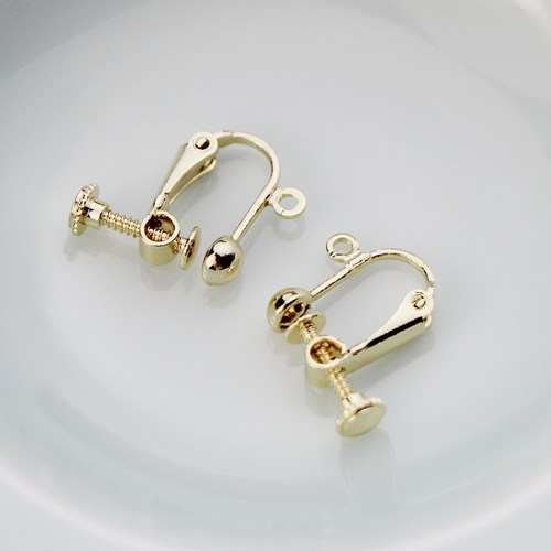 真金保色无耳洞手工饰品配件