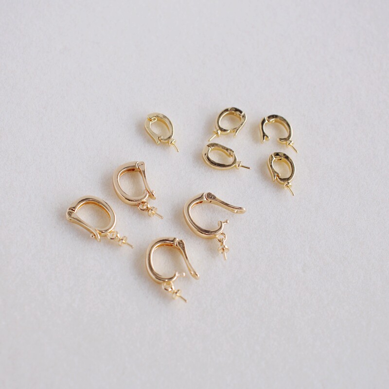 临兰万能卡扣半孔站扣珍珠吊坠