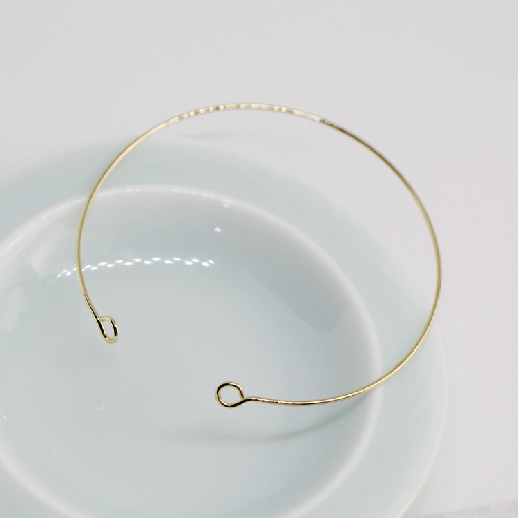 diy镀金开口绕线毫米手镯圈
