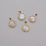 Позолоченные натуральные аксессуары, подвеска, аксессуар, ожерелье ручной работы, 14 карат, золотой цвет