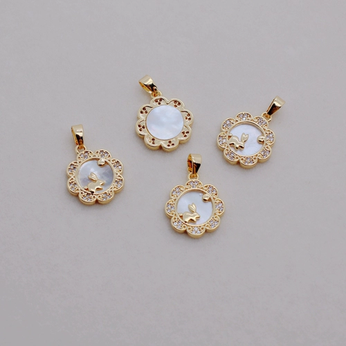 Позолоченные натуральные аксессуары, подвеска, аксессуар, ожерелье ручной работы, 14 карат, золотой цвет