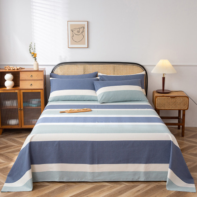 2026直播新款全棉纯棉无印风老粗布凉席系列单床单床单单件