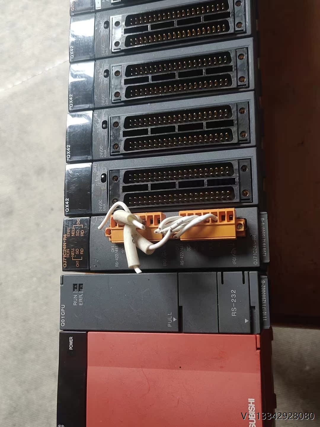议价三菱Q拆机件一套，Q312B，61P，Q01CPU，QJ71