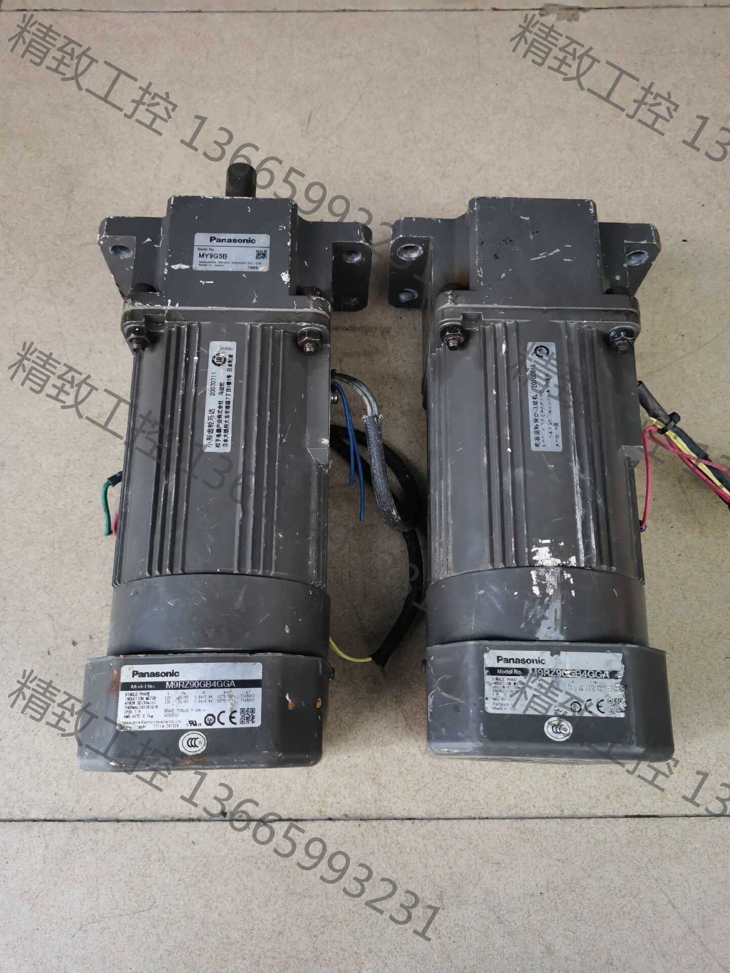 议价产品:松下减速电机,90w电机型号m9rz90gb4gga,减速箱