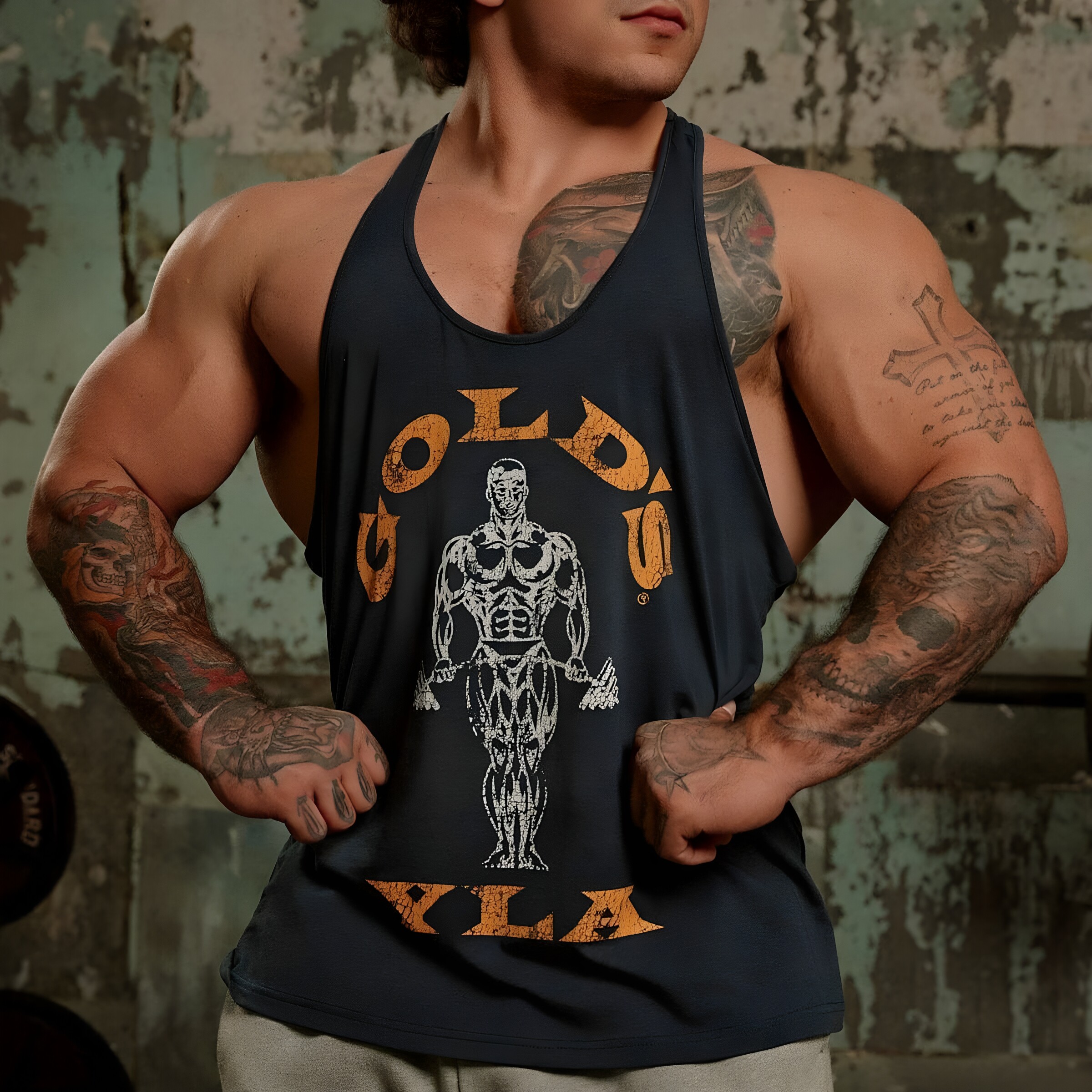 YoungLa夏季工字背心男训练衣服