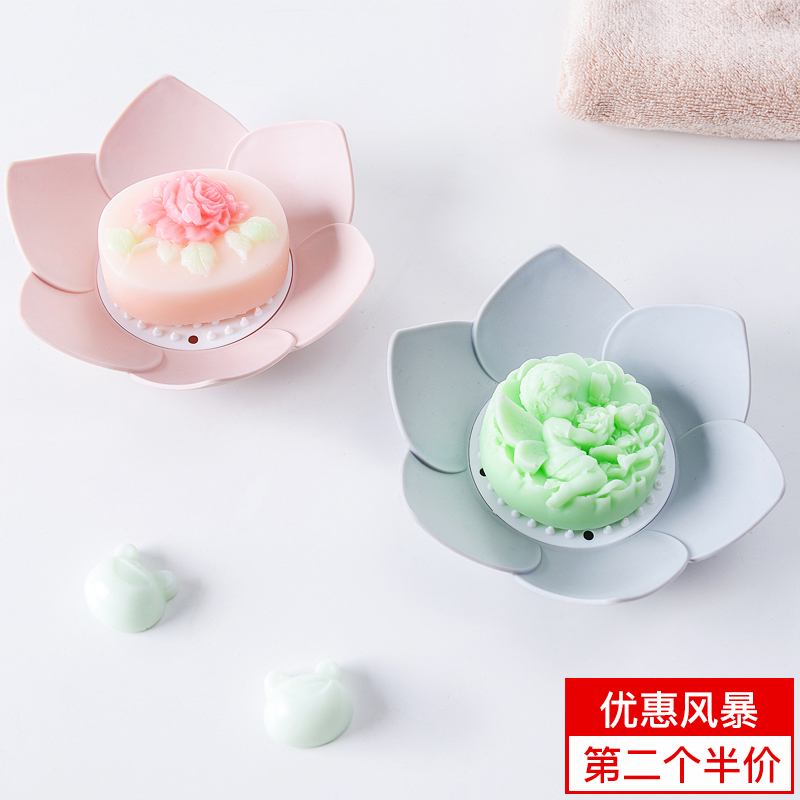 双层香皂盒卫浴个性创意卫生间沥水简约时尚欧式韩国放香皂的盒子
