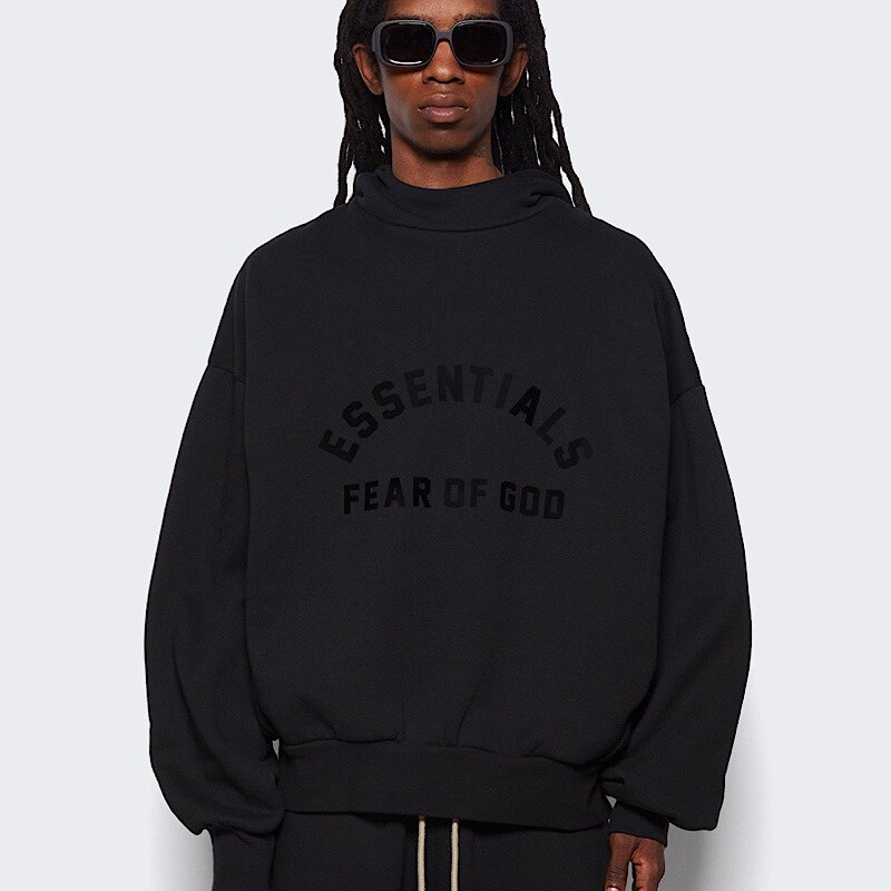 宁波原厂FOG复线ESSENTIALS卫衣连帽春加绒宽松男女同款字母印花
