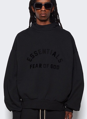 宁波原厂FOG复线ESSENTIALS卫衣连帽春加绒宽松男女同款字母印花