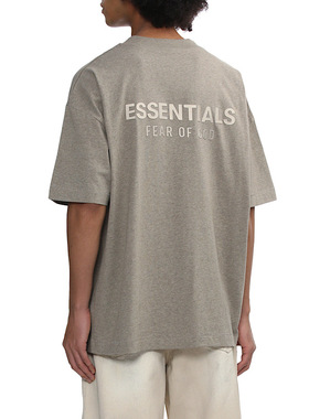 2025新款FOG高端品质ESSENTIALS短袖T恤男美式街头夏季胶印复线潮