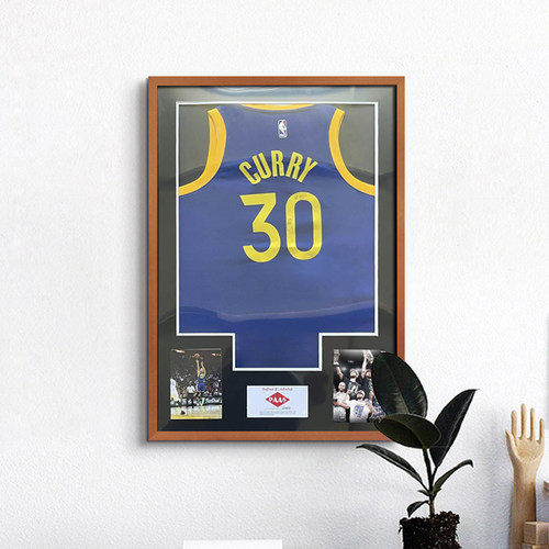 科扬球衣装裱框实木简约现代收藏