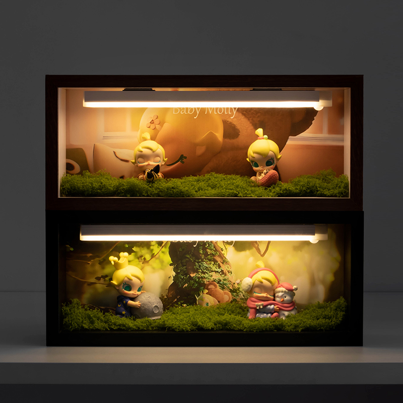 Baby Molly抱抱盲盒收纳框展示相框抱抱探索计划系列手办收纳柜