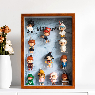 Hirono小野回声系列展示盒泡泡玛特盲盒展示盒壁挂收纳盒可上墙