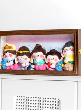 山西大同文创佛小伴挂件收纳盒毛绒玩具防尘展示盒相框