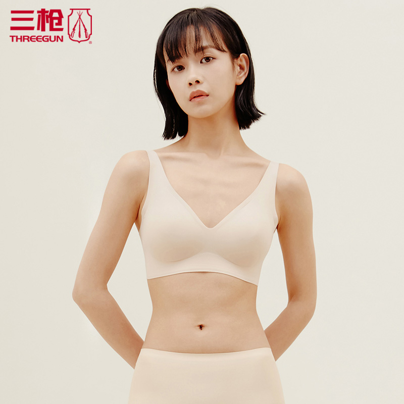 三槍女士文胸無鋼圈胸罩青年夏季可調節壹體式帶胸墊可拆卸91165在類目 女士內衣/男士內衣/家居服, 文胸中 - 來自Buy2taobao.com提供專業的淘寶代購服務