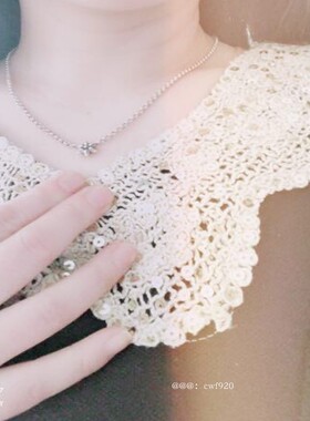 牌克罗潮流925纯银babyfat六芒星锁骨项链吊坠男女心颈链毛衣链