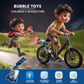 网红骑行单车泡泡机电动全自动摩托机车自行车遥控车载火箭泡泡机