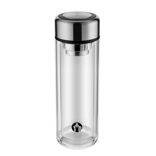 富光茶马仕玻璃杯双层男高档透明杯子生日礼物商务办公室加厚茶杯