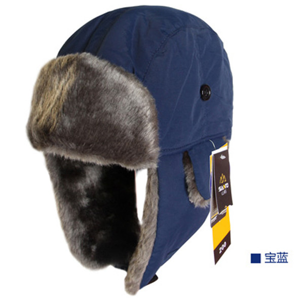 冬季户外骑行滑雪保暖抓绒帽防风运动护耳帽滑雪帽雷锋帽男女