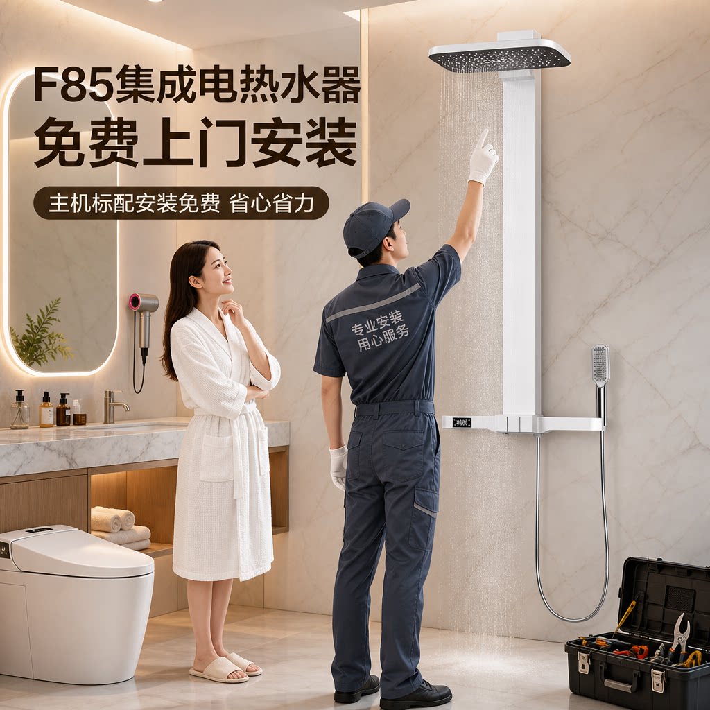 小艾F85速热集成电热水器一体式
