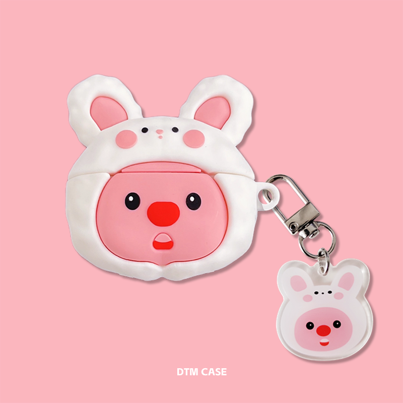 适用xiaomi小米redmi红米buds4保护套5pro活力版redmibuds3露比airdots3pro小海狸无线蓝牙耳机壳loopy硅胶