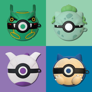 适用oppo enco free3保护套air2精灵球oppoencoair4pro宝可梦oppoencofree2i无线蓝牙耳机壳air3新声版R2硅胶