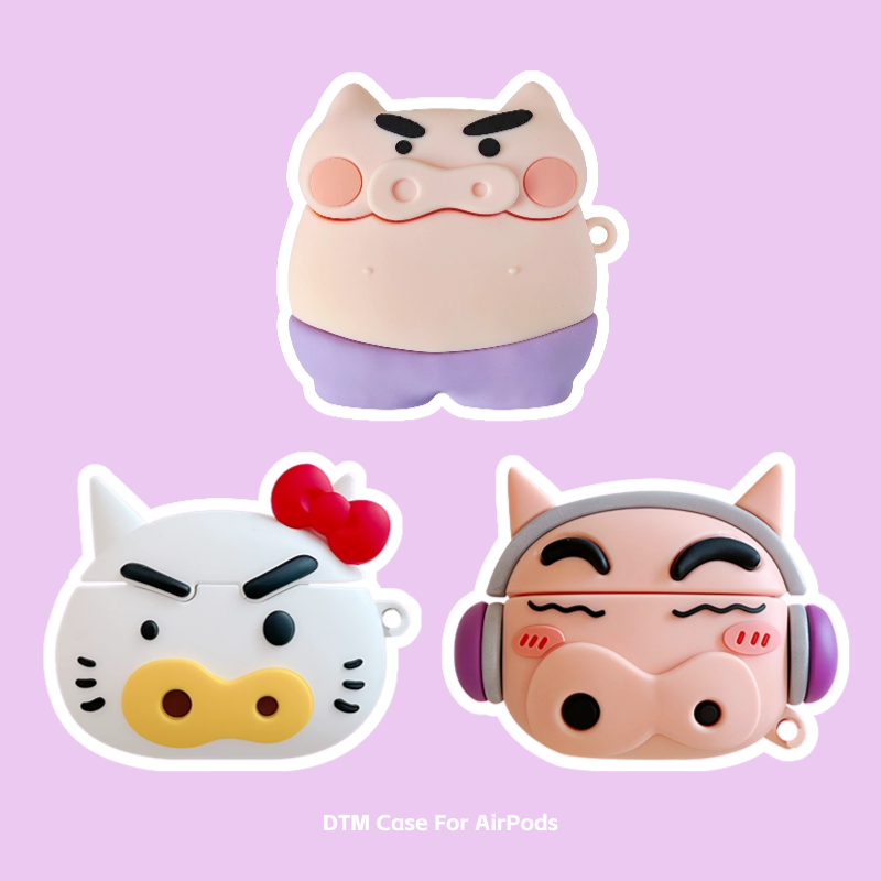 肥嘟嘟左卫门适用苹果airpods4保护套pro2降噪版二代三代airpodspro蓝牙耳机壳3代四代五代硅胶防摔