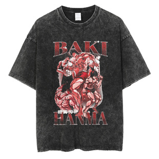 Grappler The Gym Anime Men_yythkg Hanma Tshirt Baki