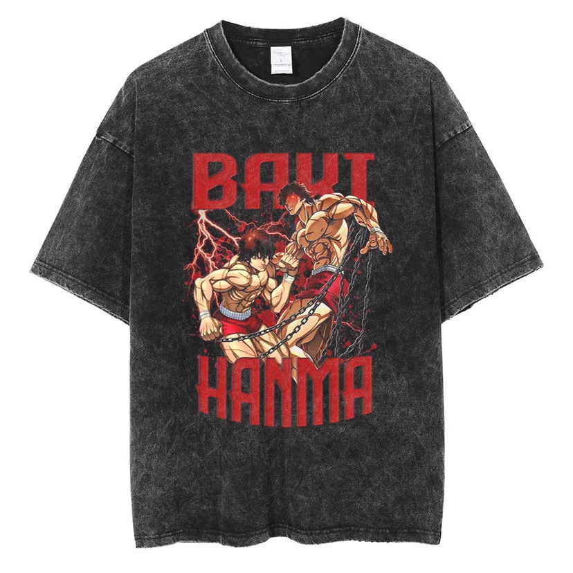 Hanma Baki The Grappler Gym Anime Tshirt Men_yythkg