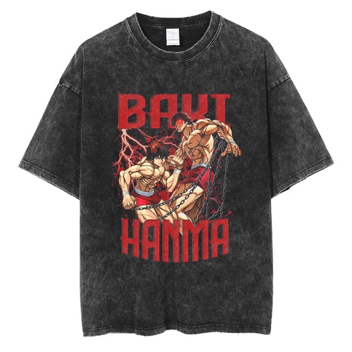 Hanma Baki The Grappler Gym Anime Tshirt Men_yythkg