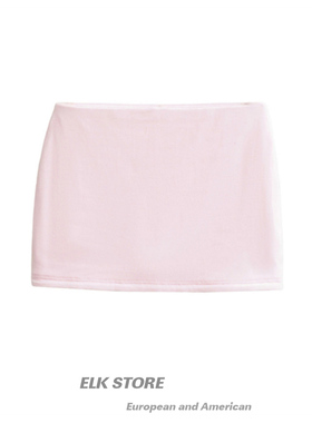 百搭包臀裙辣妹性感显身材低腰提臀短裙纯欲黑色一步裙显瘦半身裙