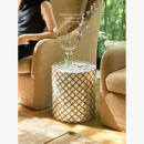 迷屿家居中古创意贝壳桌客厅轻奢边几角几阳台咖啡桌小茶几鼓凳