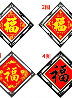 客厅年年有余金边印花十字绣