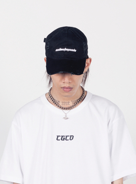 CGCO CLASSIC LOGO CAP 国潮男女刺绣做旧破坏弯檐帽 非Calabasas