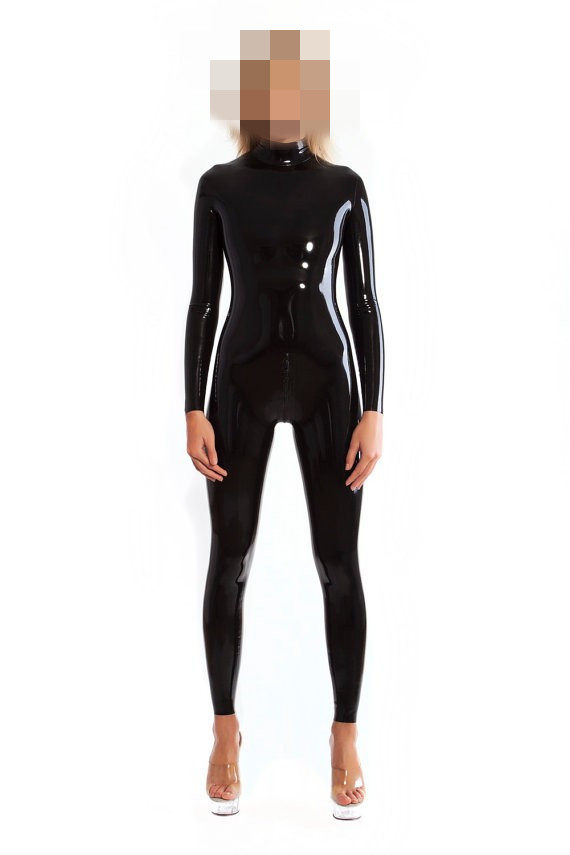 乳胶衣 男/女 无拉链 高弹力乳胶紧身衣 女 Latex Catsuit
