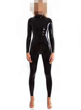 乳胶衣 男/女 无拉链  高弹力乳胶紧身衣 女 Latex Catsuit