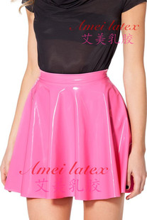 女乳胶短裙 乳胶紧身短裙 太阳裙 Skirt 定做 Latex 乳胶衣