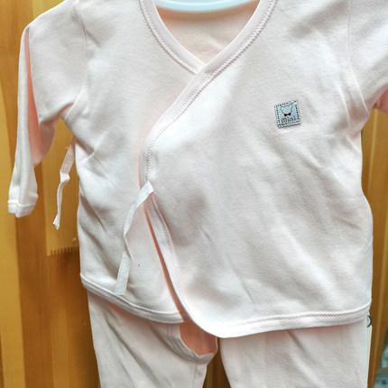 拉k贝比男女婴儿系带和尚服套装宝宝秋衣秋裤套装LK11A099