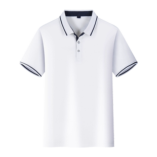 polo衫定制印字logo短袖公司工作服刺绣订制工服翻领工装企业t恤