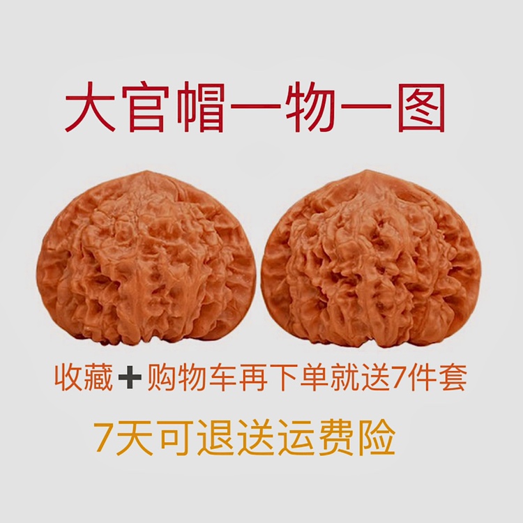 王勇官帽文玩核桃一物一图精品