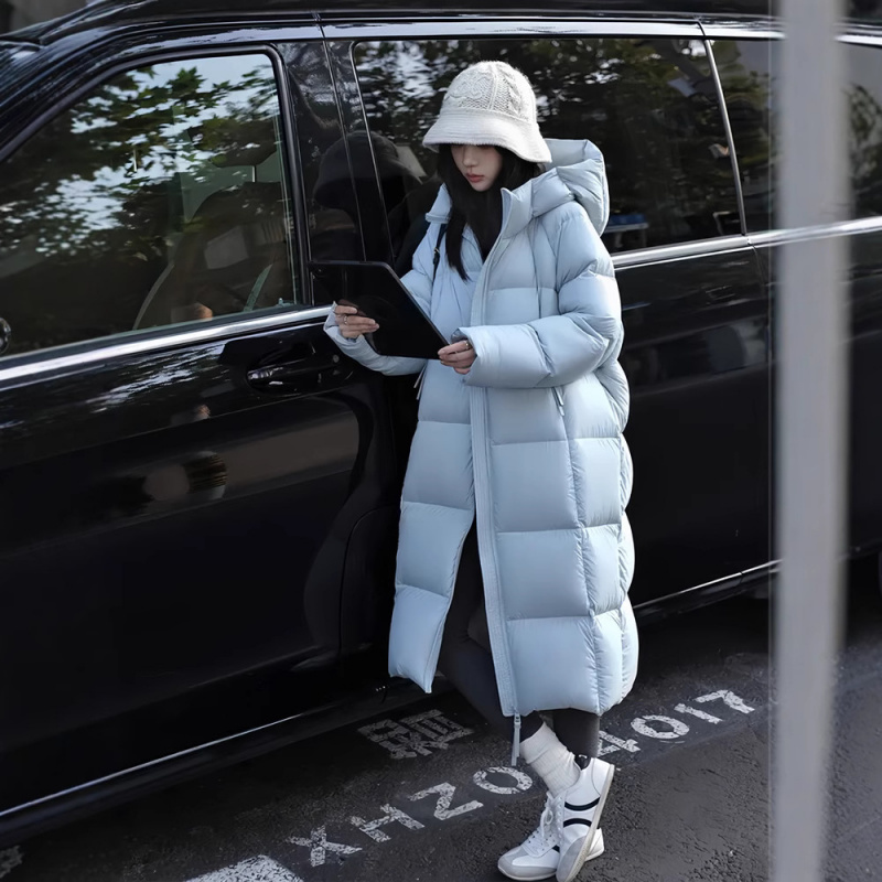 外贸中长款羽绒棉服女2025新款流