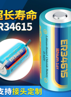 ER34615 3.6V锂电池电流量计量表远表物联网1号锂亚硫酰氯可串联