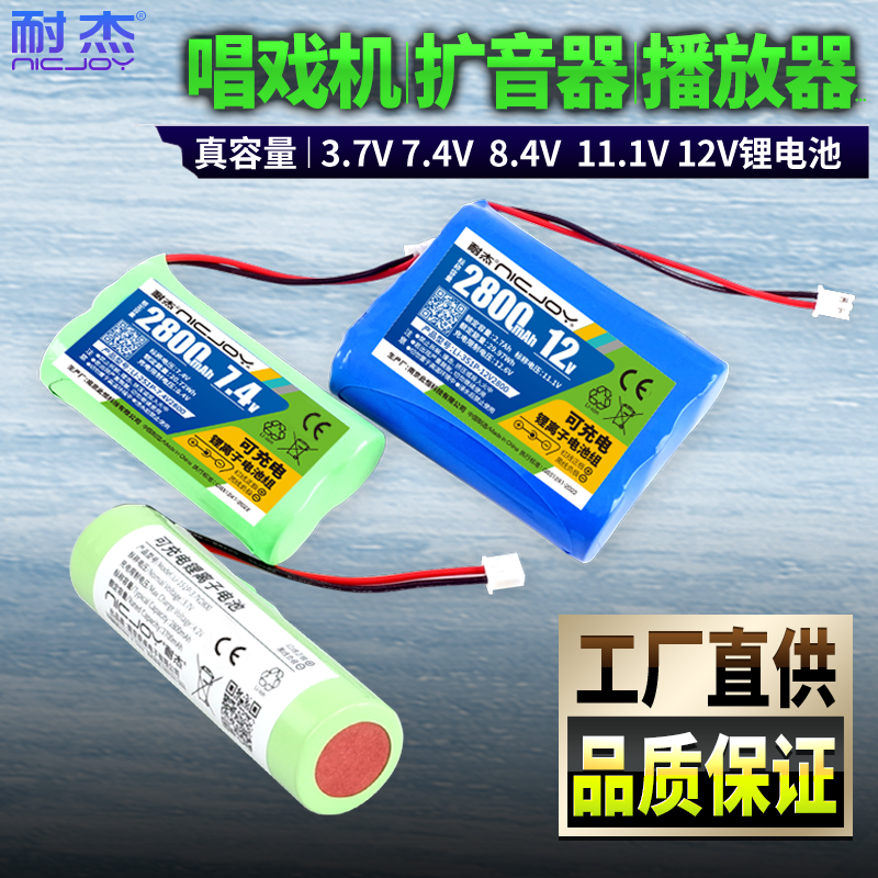 耐杰 唱戏机电池 老人收音机专用扩音器大喇叭小蜜蜂爱课播放器