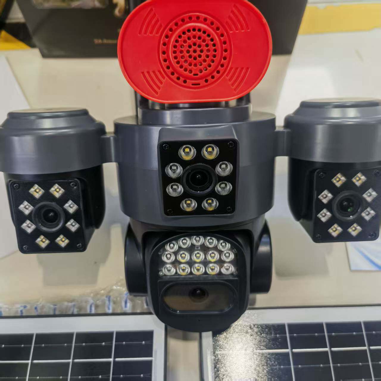 new欧版4G摄像机跨境AOV不插电HiEasy四镜头双太阳能摄像头camera