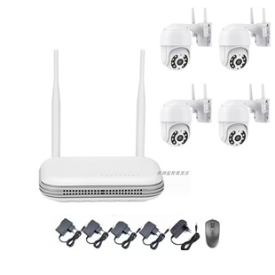 3MP wifi摄像头  4路套装kit  icsee超级看看球机网络摄像头app