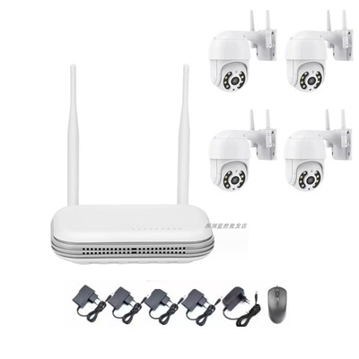 3MP wifi摄像头  4路套装kit  icsee超级看看球机网络摄像头app