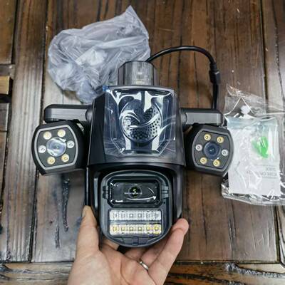 new跨境三镜头三画面wifi camera超级看看icsee无线网络摄像头