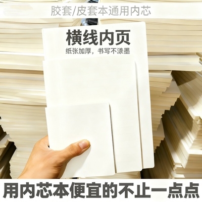 (满10元发货)胶套本内芯本裸皮本笔记本毛坯本B5皮套本替芯A5