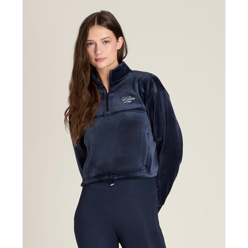 代购代购Wilson威尔胜女士抓绒外套保暖保暖轻便舒适易穿脱带口