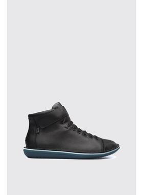 代购Camper女士高帮鞋透气轻便软底舒适系带高帮皮革硫化底