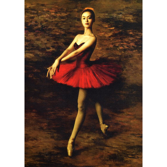 包邮新款印花法国dmc十字绣套件 客厅卧室 儿童房 芭蕾舞女孩3